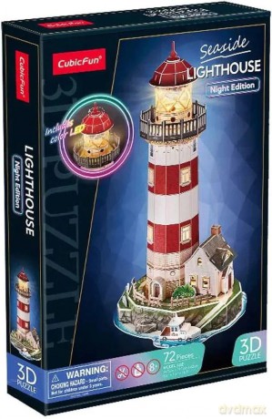 Cubic Fun puzzle 3D Latarnia wersja nocna 05409