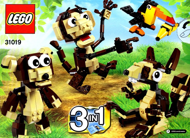 LEGO Creator - Zawadiackie zwierzęta 31019 [KLOCKI]