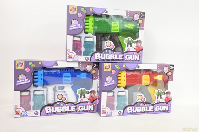Pistolet na bańki mydlane 3 kol box LD0024 12998