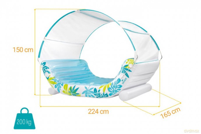 Pływająca wyspa z daszkiem tropical 56294EU 25726