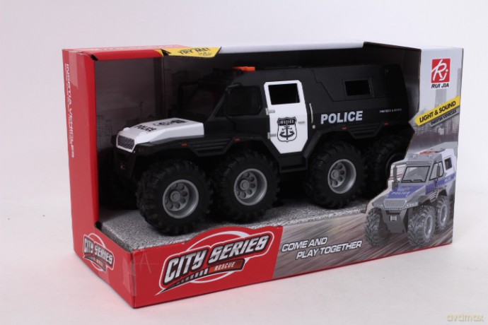 Pojazd 8-kołowy policja 27cm RJ5529A 07121
