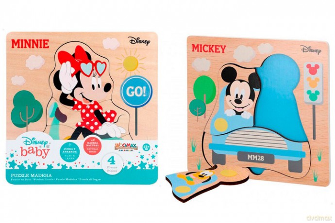 Puzzle drewniane Mickey Mouse 4el 35166 87116