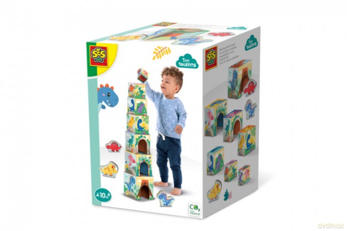 SES Wieża z klocków z fig.dinozaurów 13202 32026