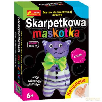 Skarpetkowa maskotka kotek 01374