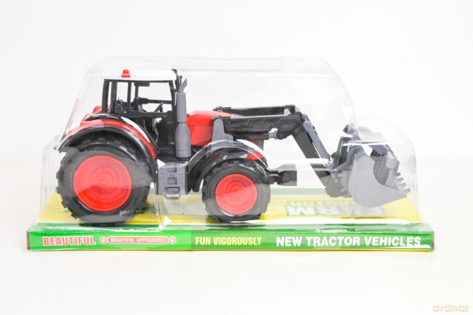 Traktor czerwony z łyżką 666-216B 14381