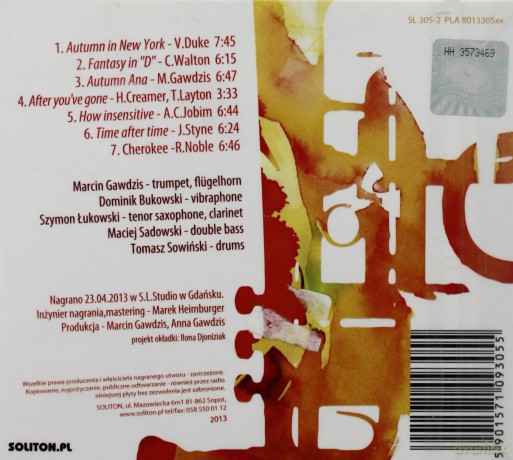 Marcin Gawdzis Quintet: Shadows Of Autumn [CD]