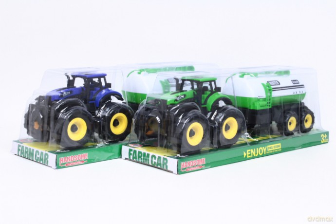 Traktor z beczkowozem 2 kolory 9878-7A 12011