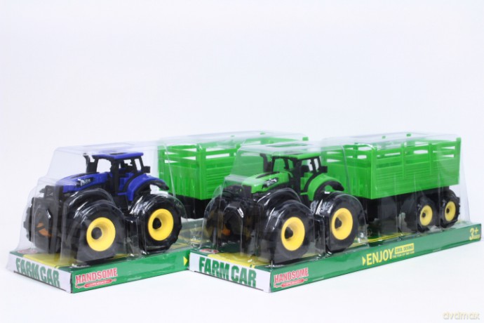 Traktor z wysoką przyczepą 9878-1A 2kol 11991