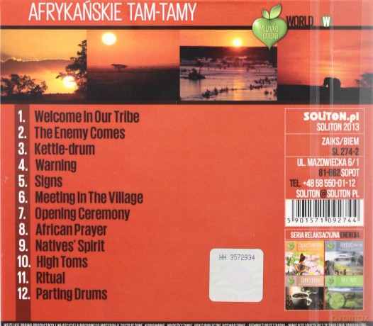 Muzykoterapia: Afrykańskie Tamtamy [CD]