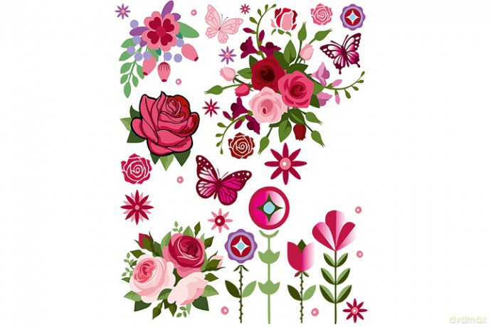 WIKORIA Naplamki DTF 20x30 DD-10 Flower 29303