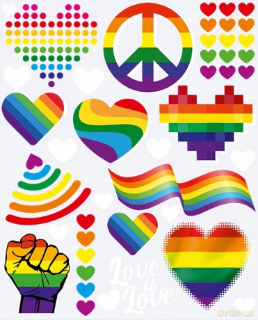 WIKORIA Naplamki DTF 20x30 DD-41 Pride 30217