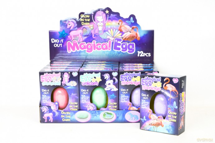 Wykopaliska magiczne jajo Glow 12/box 88100 13506