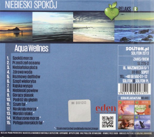 Muzykoterapia: Niebieski Spokój [CD]