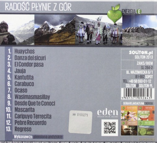 Muzykoterapia: Radość Płynie Z Gór [CD]