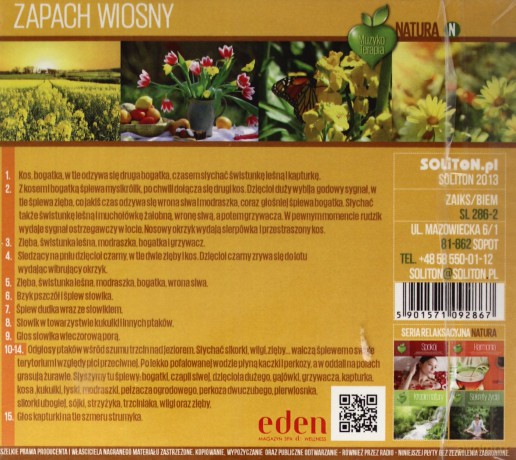 Muzykoterapia: Zapach Wiosny [CD]