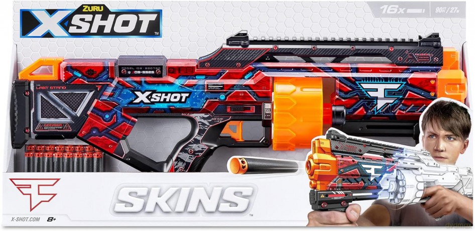 ZURU X-SHOT Skins Last wyrzutnia16st 36518H