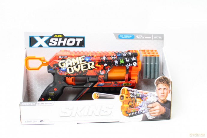 ZURU X-SHOT SkinsGriefer wyrzutnia12s 36561D 45027