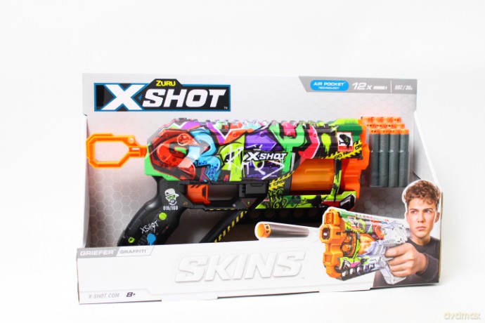 ZURU X-SHOT SkinsGriefer wyrzutnia12s 36561G 45041