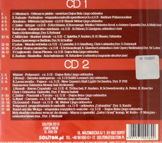 Potpourri: Dawne Operetki [CD]