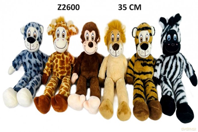Zwierzęta Z-2600 dżungla 35cm MIX