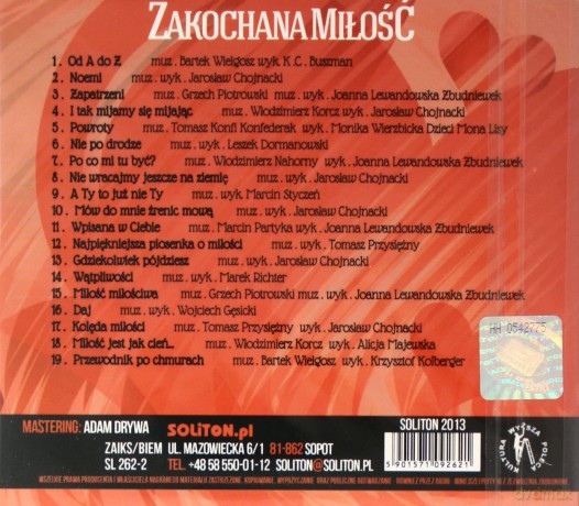 Various Artists: Zakochana Miłość (Poezja K.C. Buszmana) [CD]