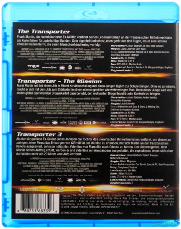 The Transporter 1-3 [3xBlu-Ray]