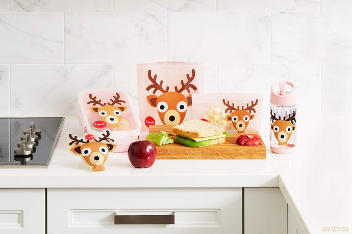 Śniadaniówka 3 Sprouts - Bento Box - Pink Deer