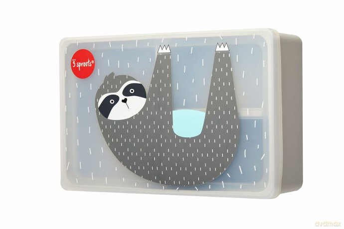 3 Sprouts - Food box in silicone, Sloth