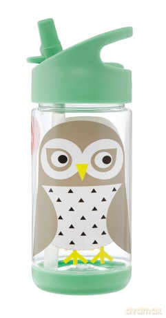 3 Sprouts - Water Bottle - Mint Owl