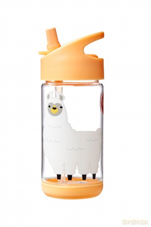 3 Sprouts - Water Bottle - Peach Llama
