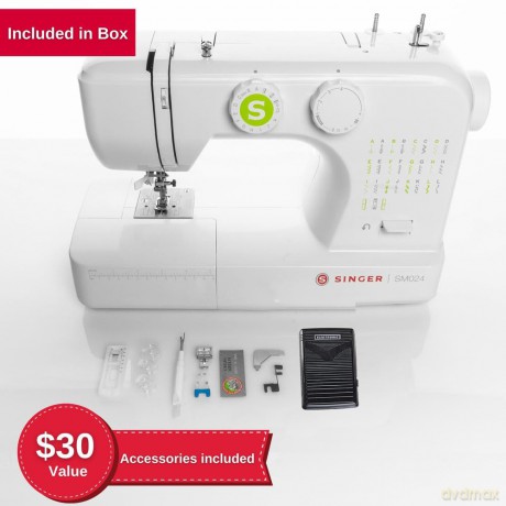 Singer SM024 Sewing Maching White & Red