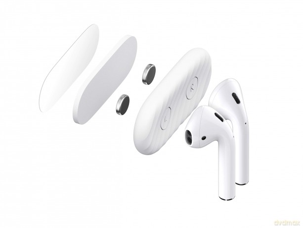 AirDockz - Magnetic holder for Airpods (Color: White)