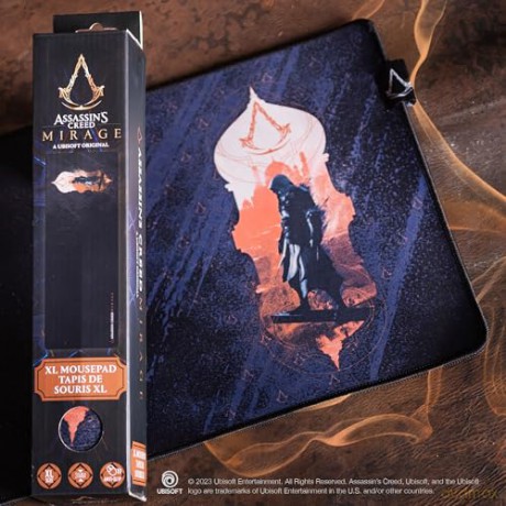 Assassin's Creed Mirage - XL Mouse Pad - Blue Silhouette Logo