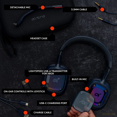 Astro - A30 Wireless Gaming Headset XBOX Navy/Red