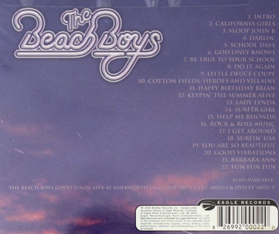 The Beach Boys: Live At Knebworth England 1980 [CD]