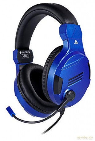 BigBen Interactive PS4 Gaming Headset V3 - Blue - Headset - Sony