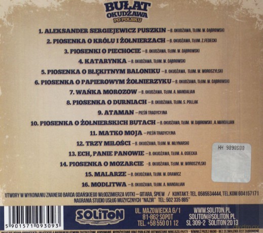 Włodzimierz Votka: Bułat Okudżawa Po Polsku [CD]