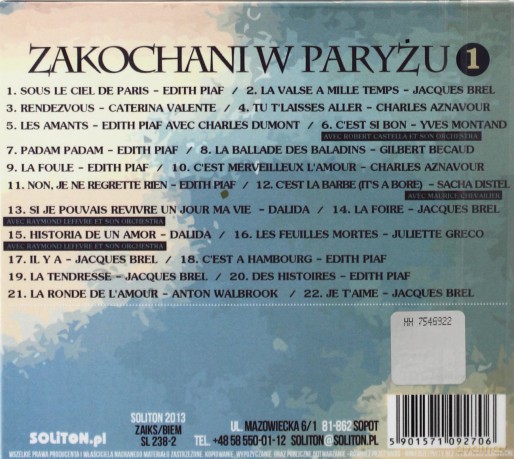 Zakochani W Paryżu Cz. I [CD]