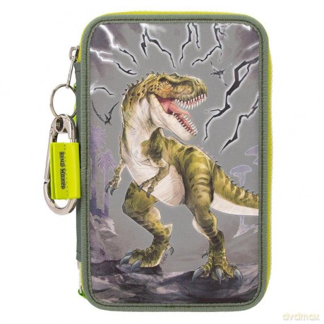 Dino World - Triple Pencil Case REFLECTOR (0411758)