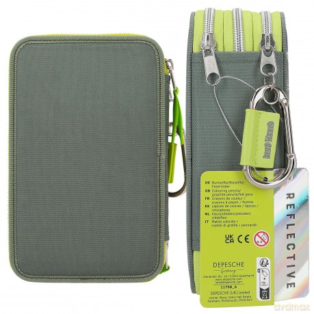 Dino World - Triple Pencil Case REFLECTOR (0411758)