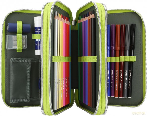 Dino World - Triple Pencil Case REFLECTOR (0411758)