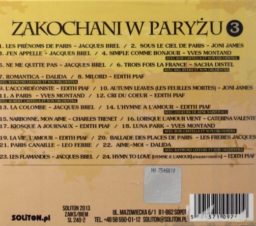Zakochani W Paryżu Cz. III [CD]