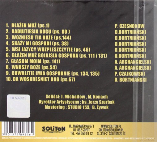 Zespół Muzyki Cerkiewnej Pod Dyr. Ks. Jerzego Szurbaka: Psalmy Dawida [CD]