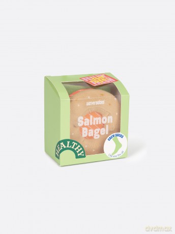 Eat My Socks - Salmon Bagel - Brown - One size