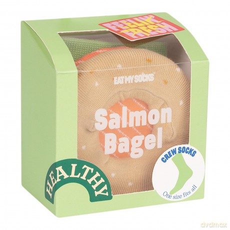 Eat My Socks - Salmon Bagel - Brown - One size