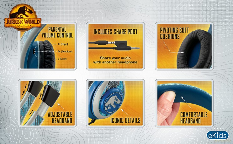eKids - Headphones for kids with Volume Control to protect hearing