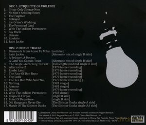 David J: Etiquette Of Violence [2CD]