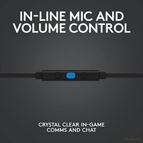 Logitech - G333 In-ear Gaming Headphones Black