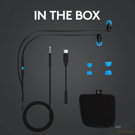 Logitech - G333 In-ear Gaming Headphones Black