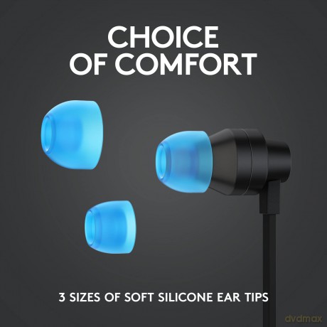Logitech - G333 In-ear Gaming Headphones Black